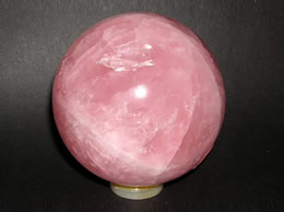 Related 91 mm Rose Quartz Crystal Ball