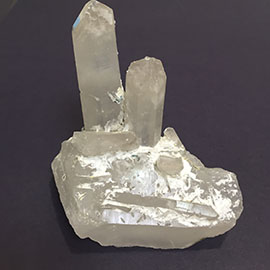 Related Quartz Crystal Pair - Quartz Crystal Specimen