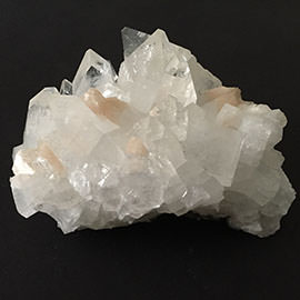 Related Apophyllite cluster with stilbite