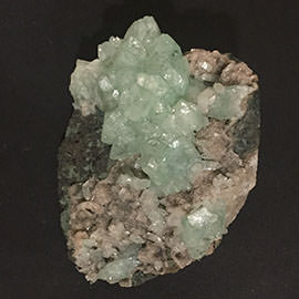 Related Green Apophyllite Specimen on Matrix - Prana Crystals