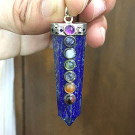 Related 7 Chakra Lapis Lazuli Flat Pendant