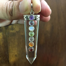Related 7 Chakra Crystal Flat Pendant