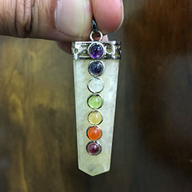 Related 7 Chakra Agate Flat Pendant
