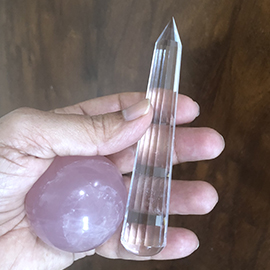 Set of Pranic healing crystals