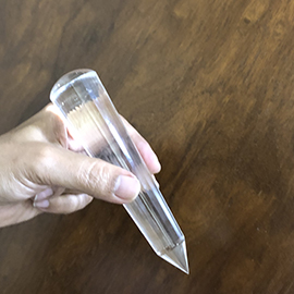 Related 245 grams quartz crystal wand