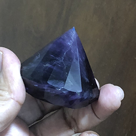 Related 130 grams  big Amethyst Diamond shape