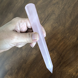 Exclusive Rose Quartz wand