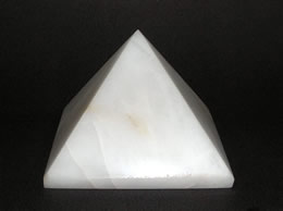 Related 60 mm White Agate Pyramid