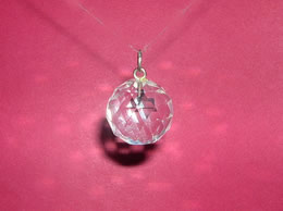 Related Faceted Quartz Crystal Ball Pendant