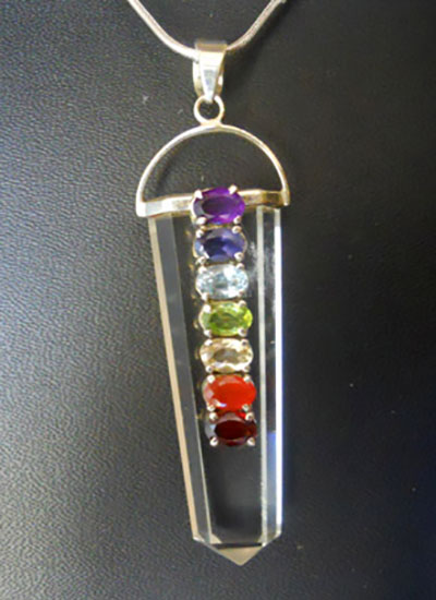 7 Chakra Crystal Pendants Image