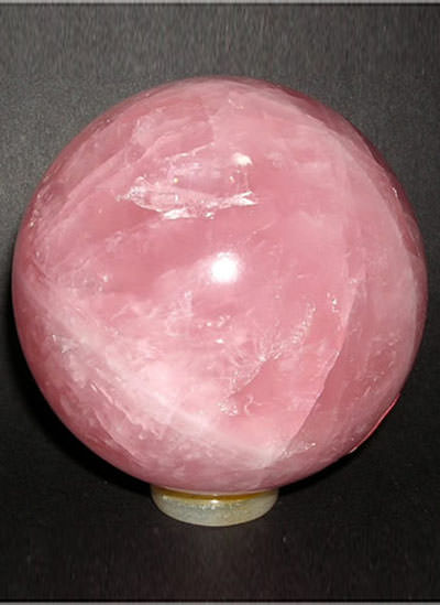 91 mm Rose Quartz Crystal Ball Image
