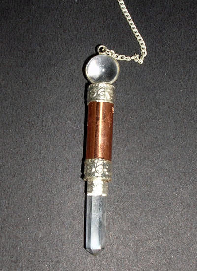 Copper Pendulum with Crystal Base Image