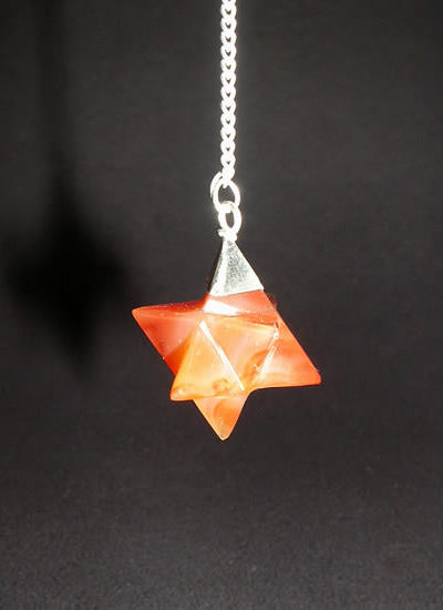 Carnelian Merkaba Pendulum Image