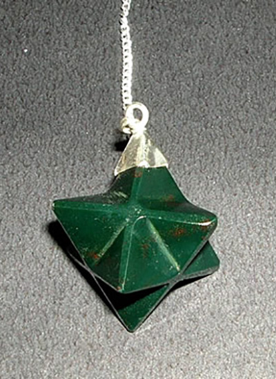 Bloodstone Merkaba Pendulum Image