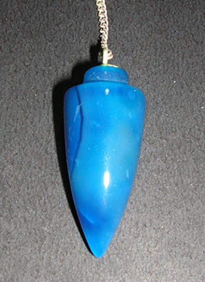 Blue Dyed Pendulum Image