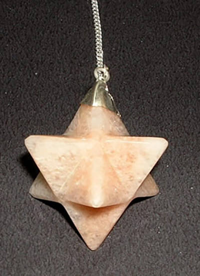 Sunstone Merkaba Pendulum Image