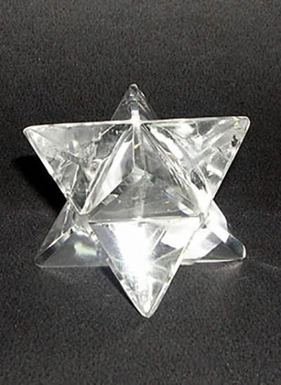 22 mm Clear Quartz Crystal Merkaba Image