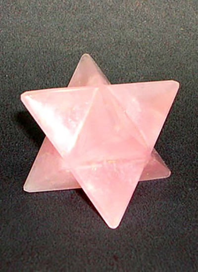 23 mm Rose Quartz Merkaba Image
