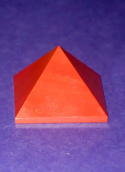 38 mm Red Jasper pyramid Image