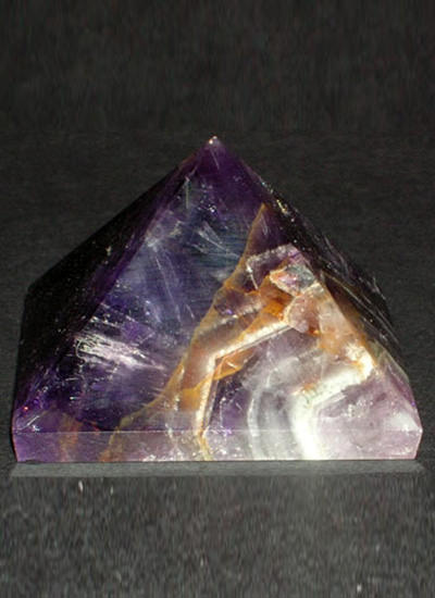 Amethyst Crytsal Pyramid with Ring Design Image