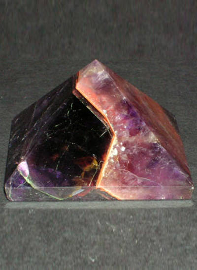 Amethyst Pyramid with Two Colors Image