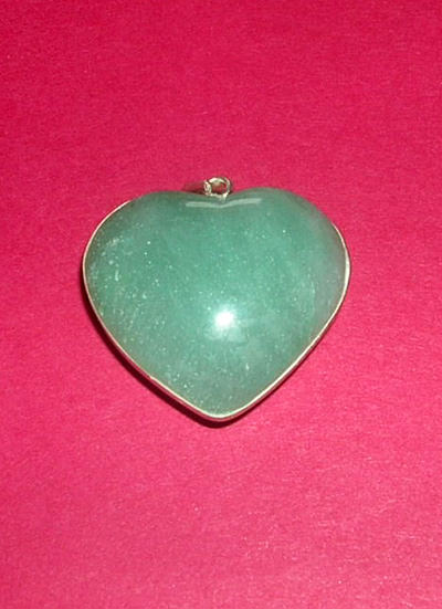 Green Aventurine Heart Pendant Image