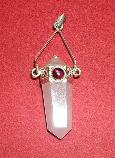 Double Point Rose Quartz Pendant Image
