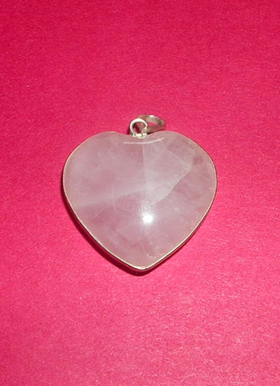 Rose Quartz Heart Pendant Image