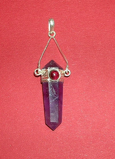 Double Point Amethyst Pendant Image