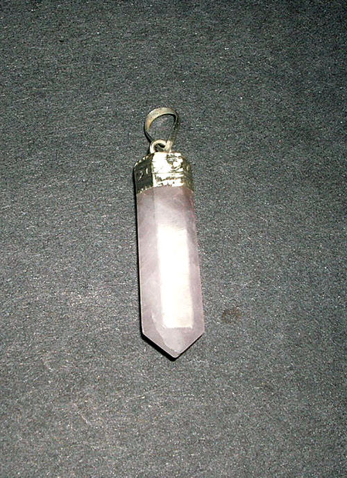 Rose Quartz Pencil Pendant Image