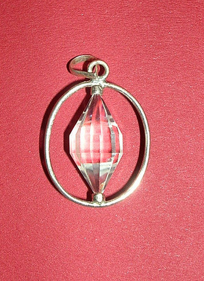 Clear Crystal Faceted Pendant Image