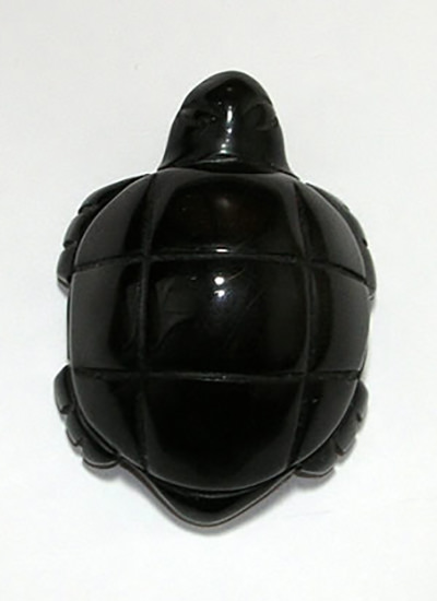 Small Black Agate Tortoise Image