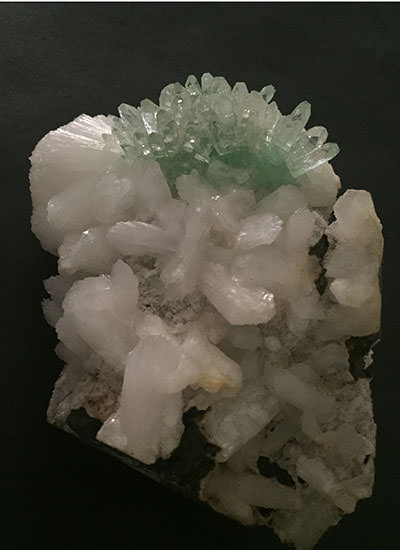 Rare Green Apophyllite Specimen Image