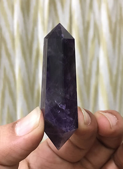 64 mm Amethyst Crystal Double Terminated Wand Image