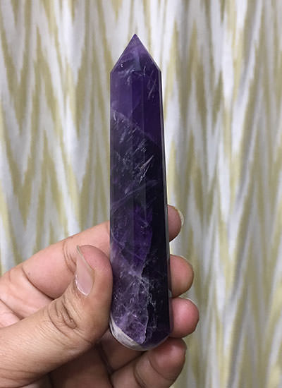 105 mm Amethyst Crystal Wand Image