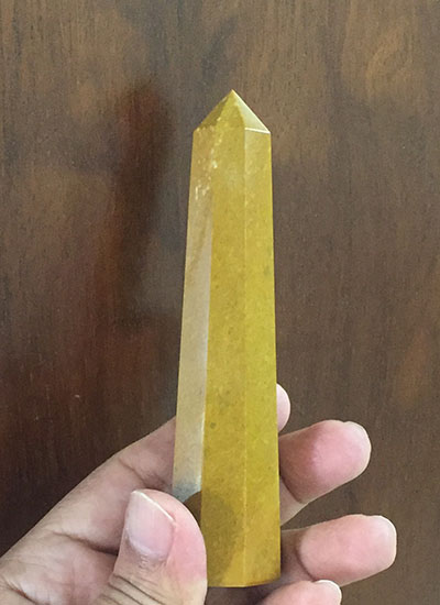 Yellow Agate Obelisk Image