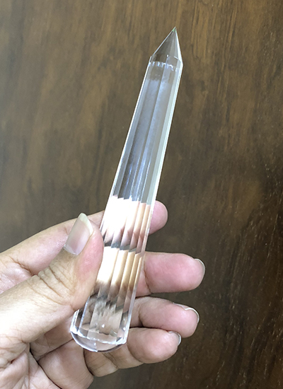 14.5 cm Quartz crystal laser wand Image