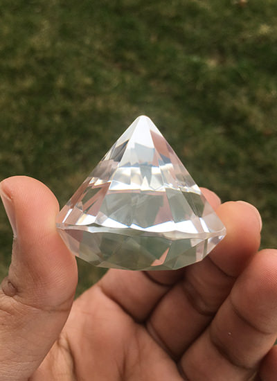 Rounded Top Quartz Crystal Diamond Extractor Image
