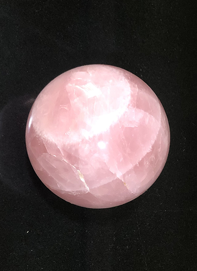 Big rose quartz ball with stand Image