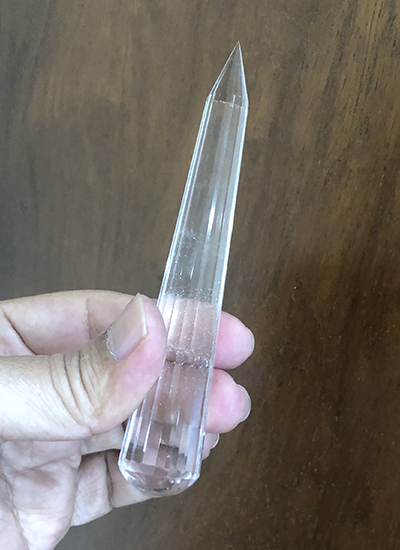 12 centimeter Quartz crystal wand Image