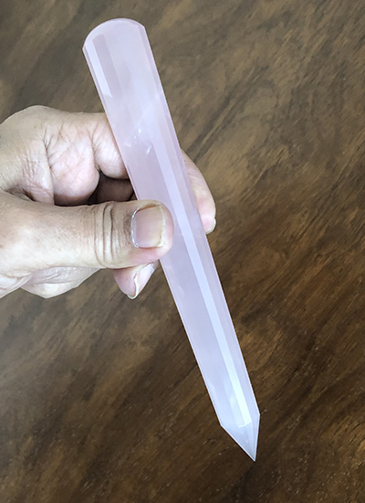 Exclusive Rose Quartz wand Image