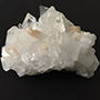 Apophyllite cluster with stilbite Image