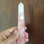 12 Cm Rose Quartz Tower Image