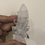 Glassy apophyllite with double terminators Image