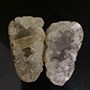 Quartz crystal geode with calcite Image
