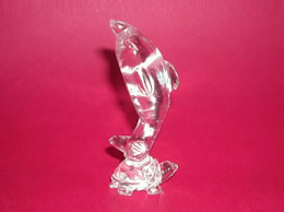 Related Crystal Dolphin on Tortoise