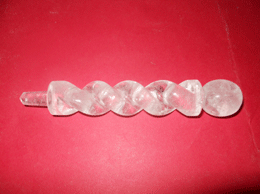 155 Mm Quartz Crystal Spiral Wand