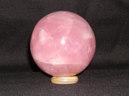 Related 46 mm Rose Quartz Crystal Ball