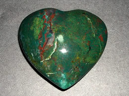 Related 64 mm Blodstone Agate Heart