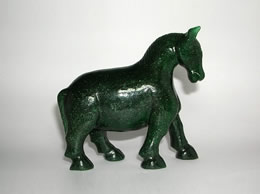 Large Green Aventurine Horse